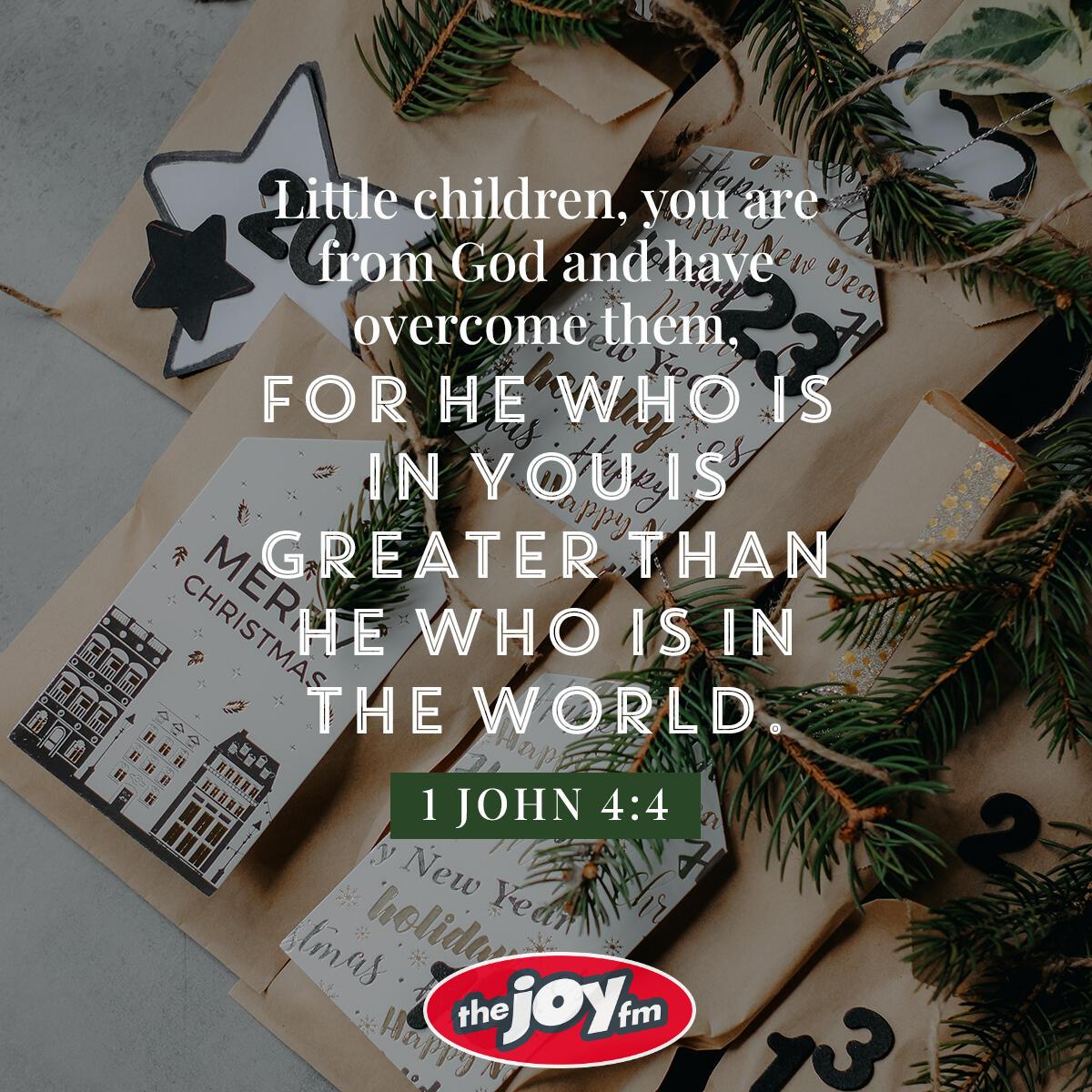 1 John 4:4 - Verse of the Day